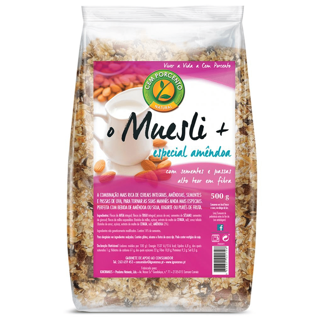 Muesli De Am Ndoa Cem Porcento Nutrip Dia