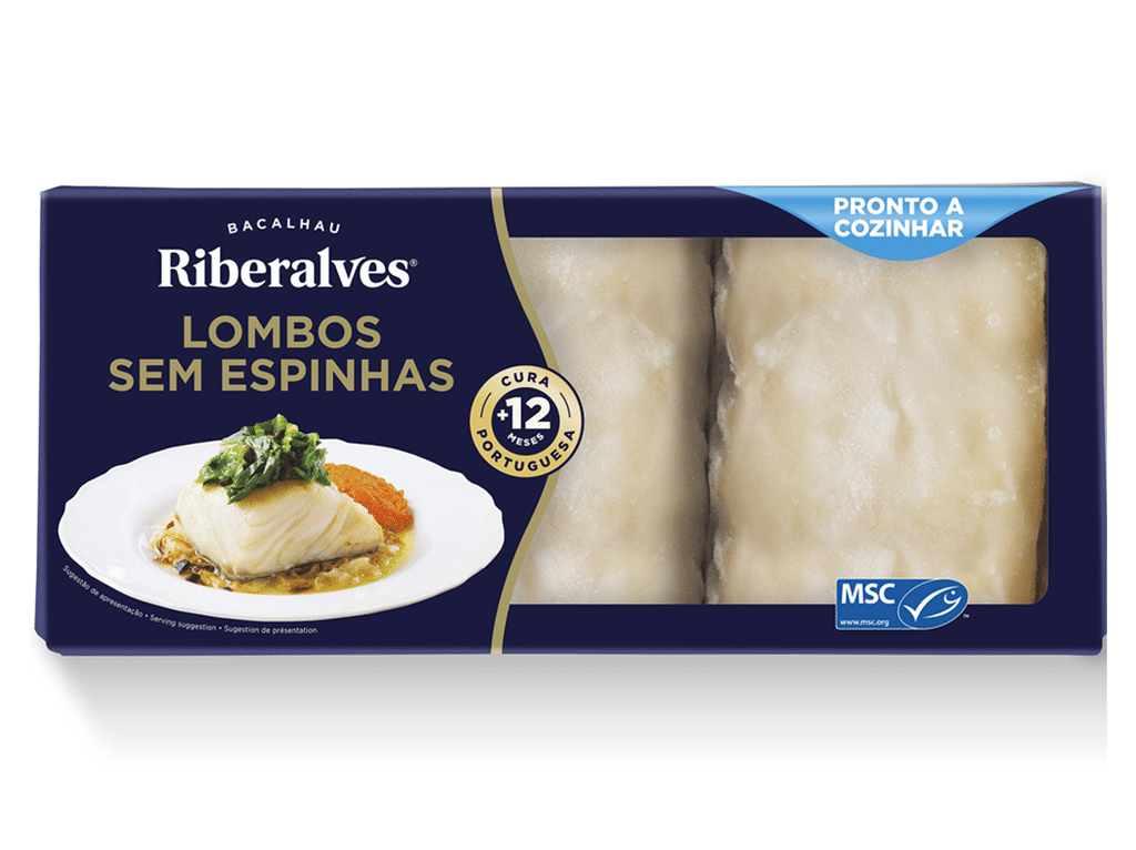 Lombos de Bacalhau Msc sem Espinhas Congelados RIBERALVES Nutripédia