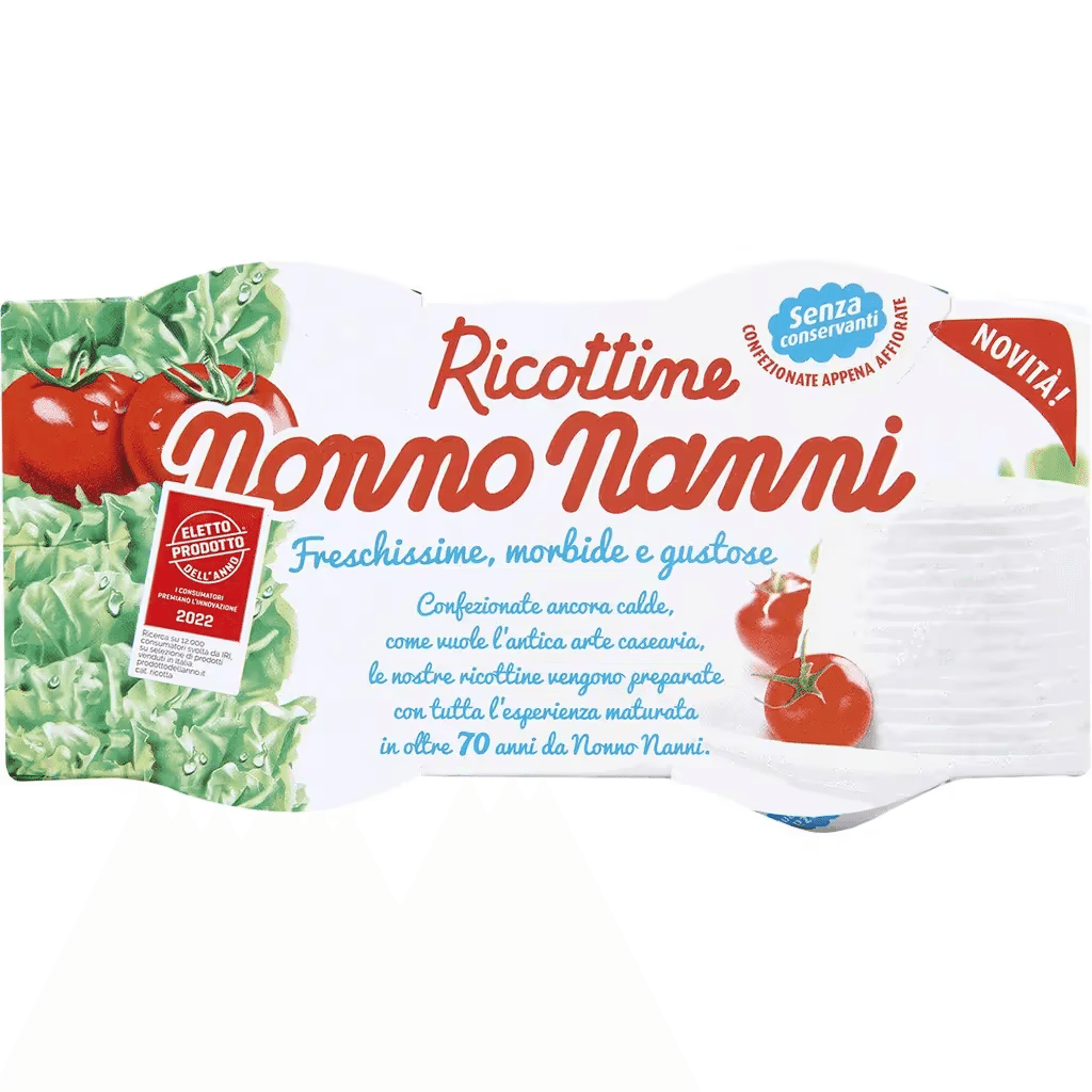 Queijo Ricottine pack 200 g NONNO NANNI Nutripédia