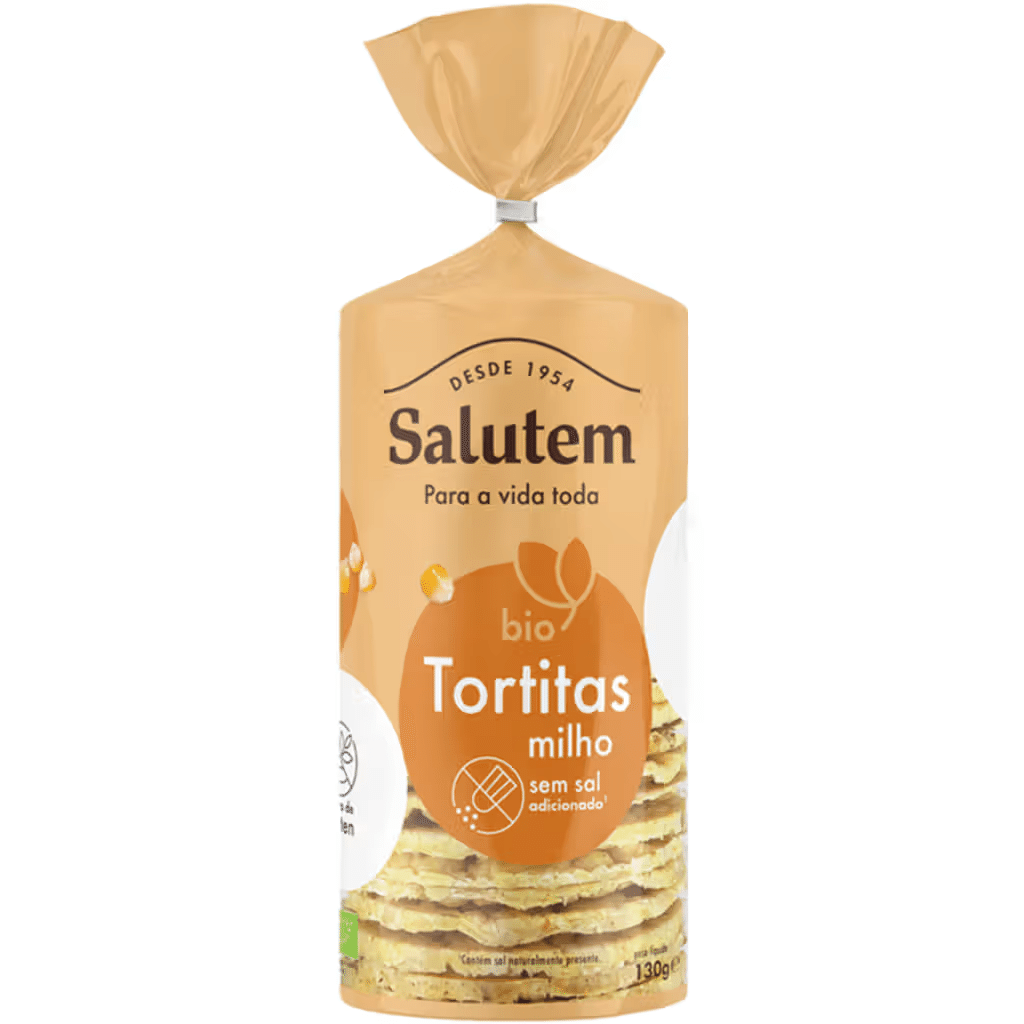 Tortitas de Milho sem Sal - SALUTEM