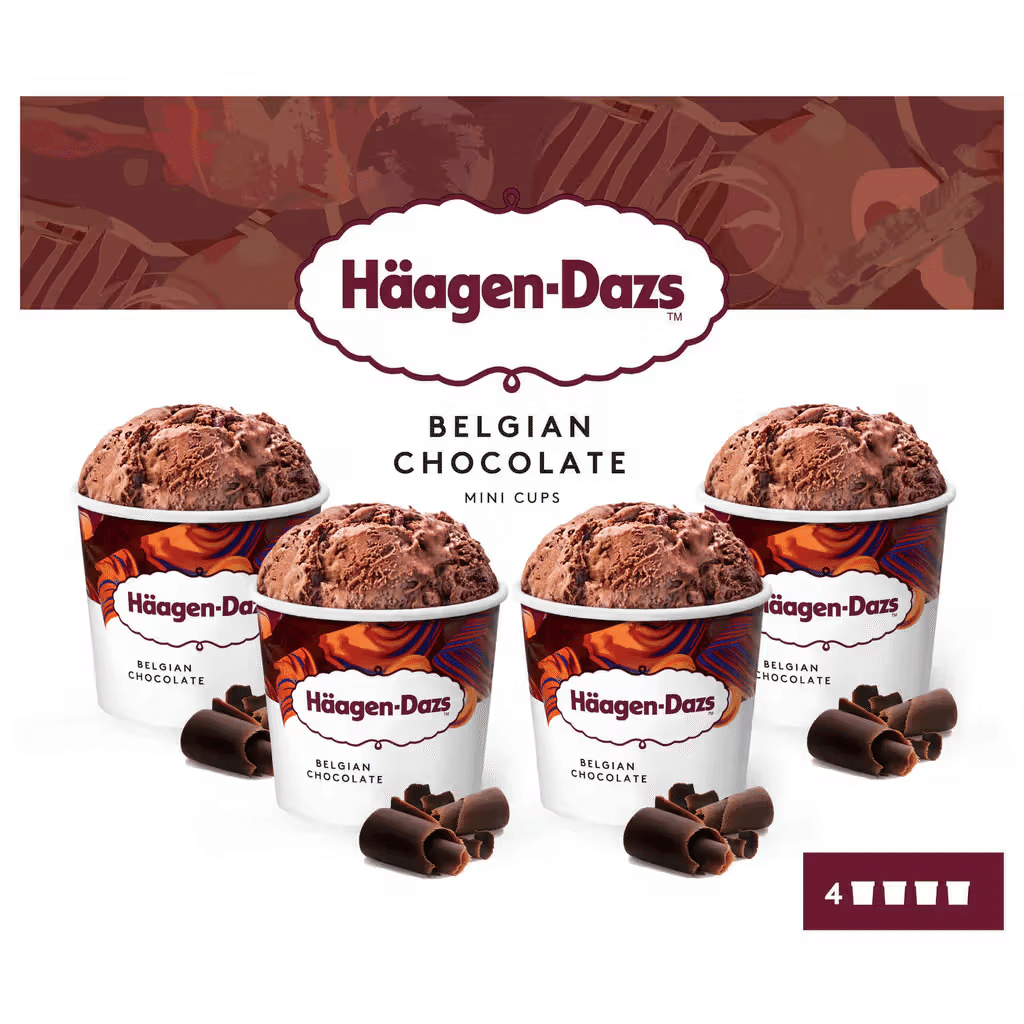 Gelado Chocolate Collection Minicups HÄAGEN DAZS Nutripédia