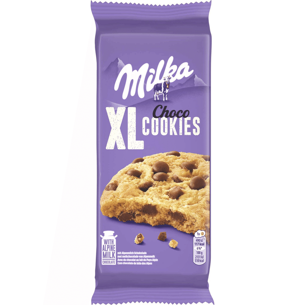 Bolachas Cookies Xl Pepitas De Chocolate Milka Nutrip Dia