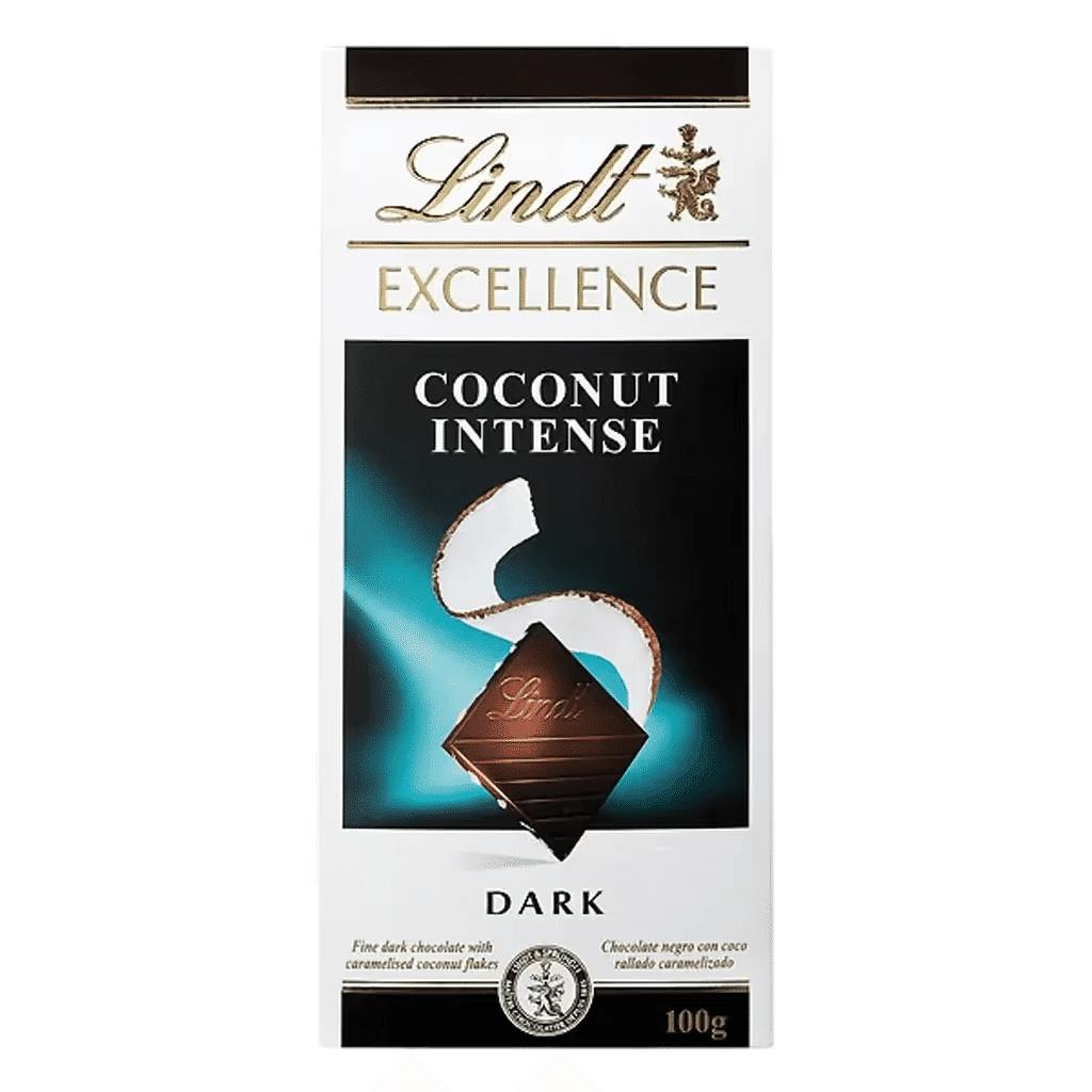Chocolate Preto com Sabor a Coco embalagem 100 g - LINDT EXCELLENCE