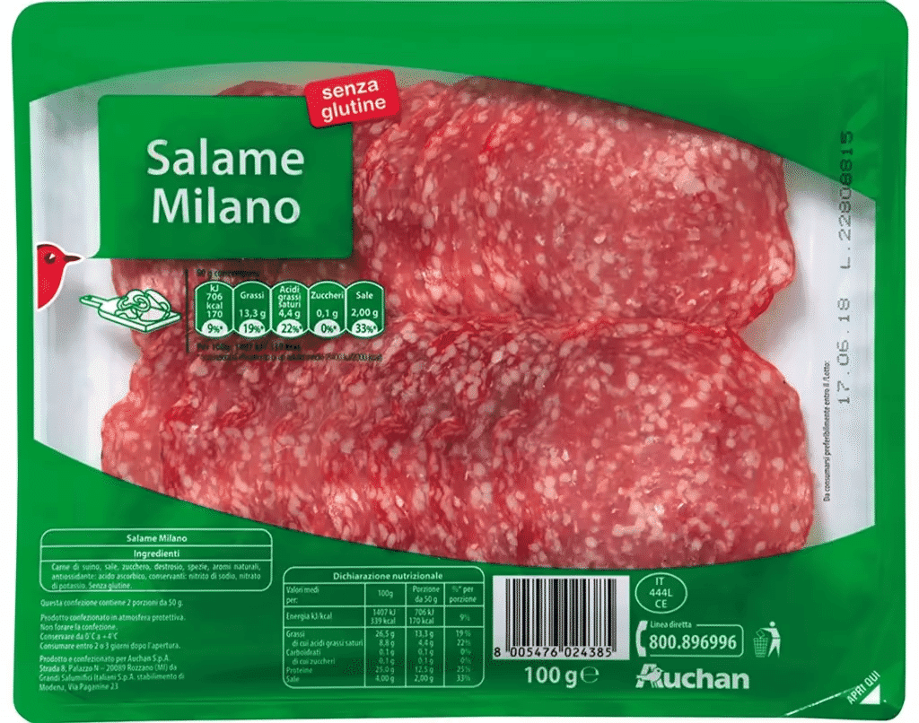 Salame De Milano 100G - AUCHAN