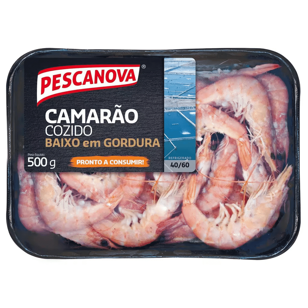 Camarão Cozido 40 / 60 Fresco - PESCANOVA
