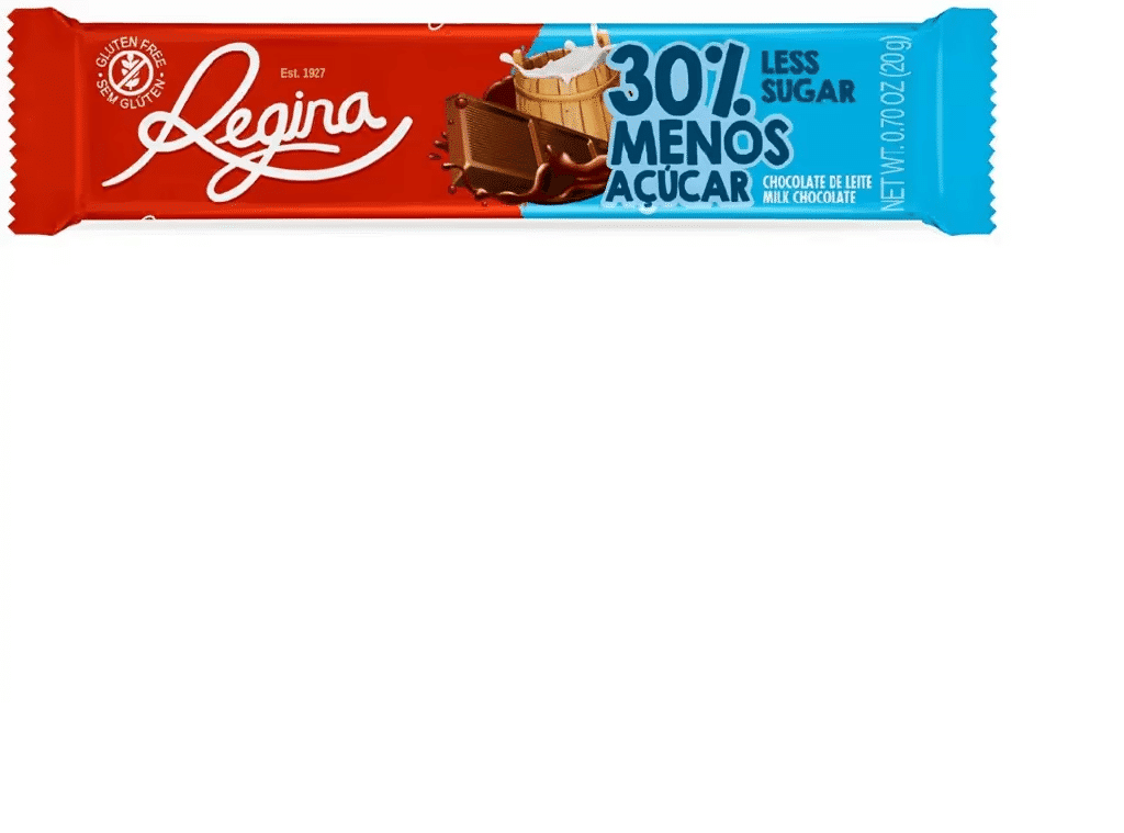 Chocolate De Leite 30% Redução Açúcar 20g - REGINA