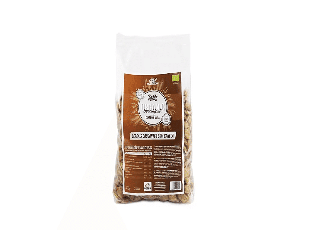 Cereais Crocantes Canela Bio 400g - EU NUTRITION