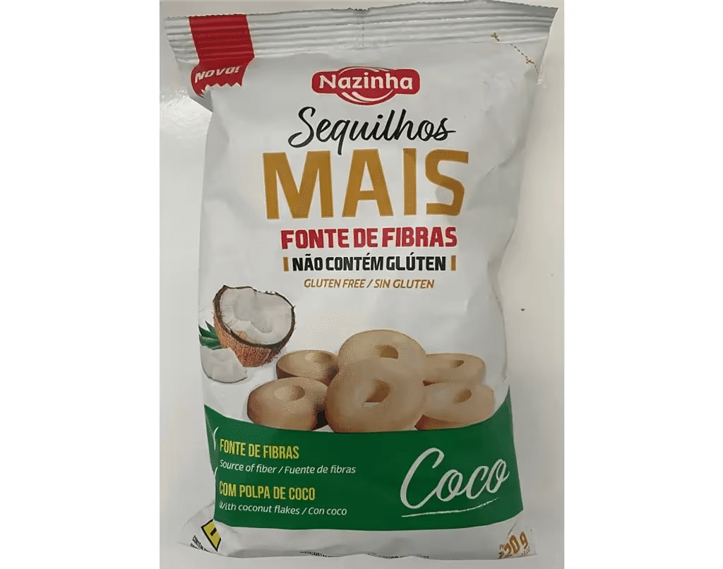 Biscoitos Sequilhos Coco S / Glúten 120 G - NAZINHA