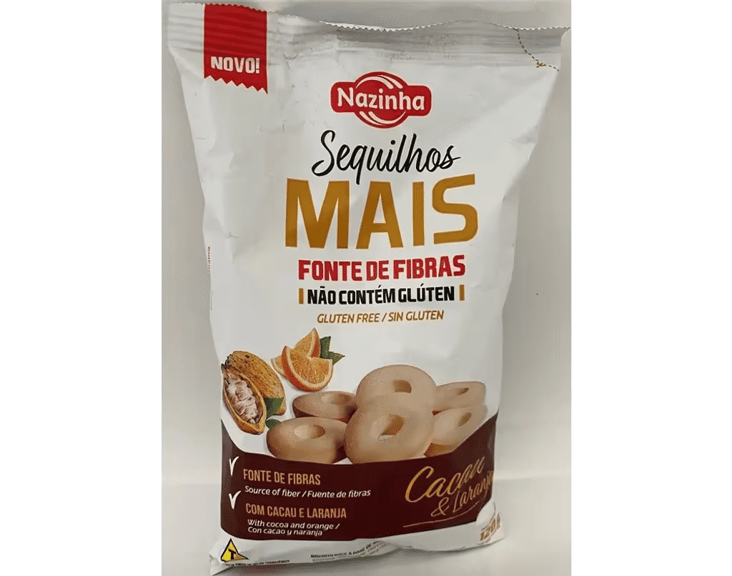 Biscoitos Sequilhos+Fib Cacau / Lar 120 G - NAZINHA