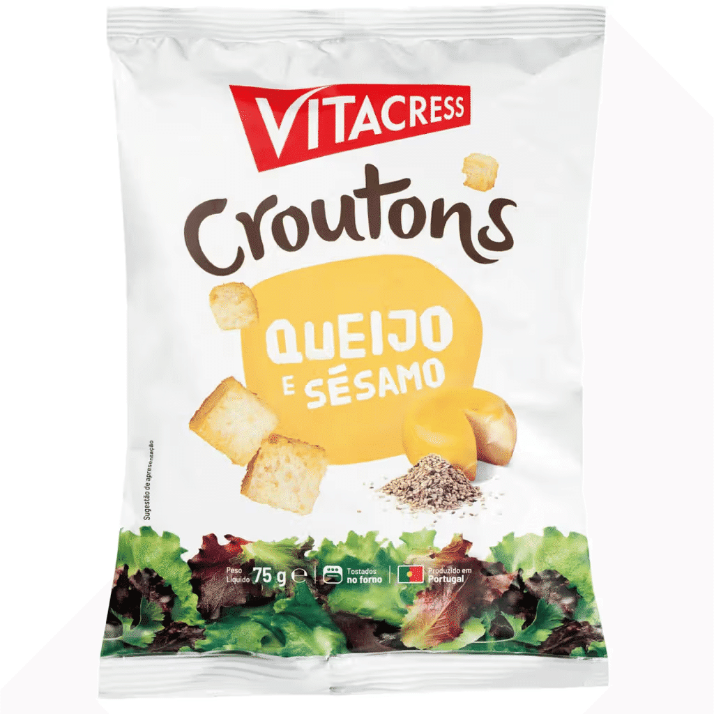 Croutons com Queijo e Sésamo - VITACRESS