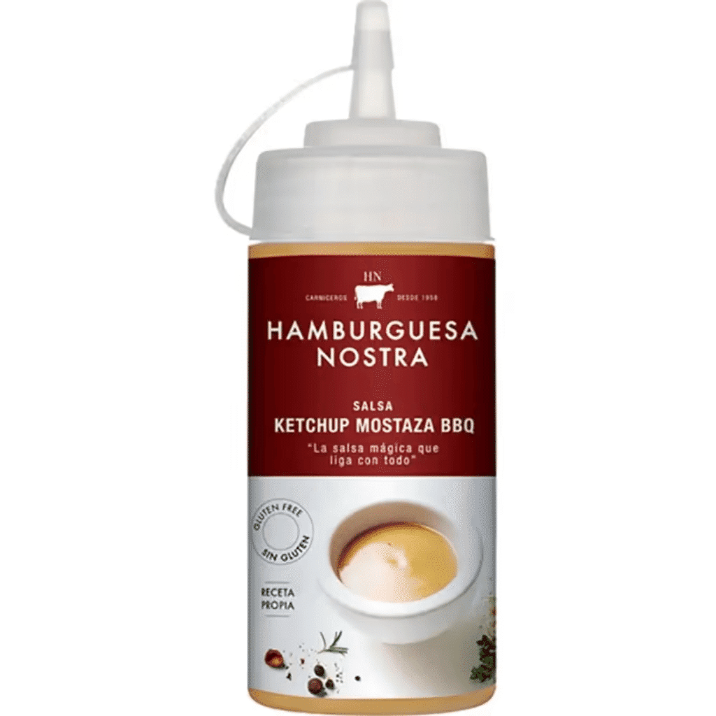 Molho Ketchup Mostarda e Barbecue sem Glúten embalagem 200 ml - HAMBURGUESA NOSTRA