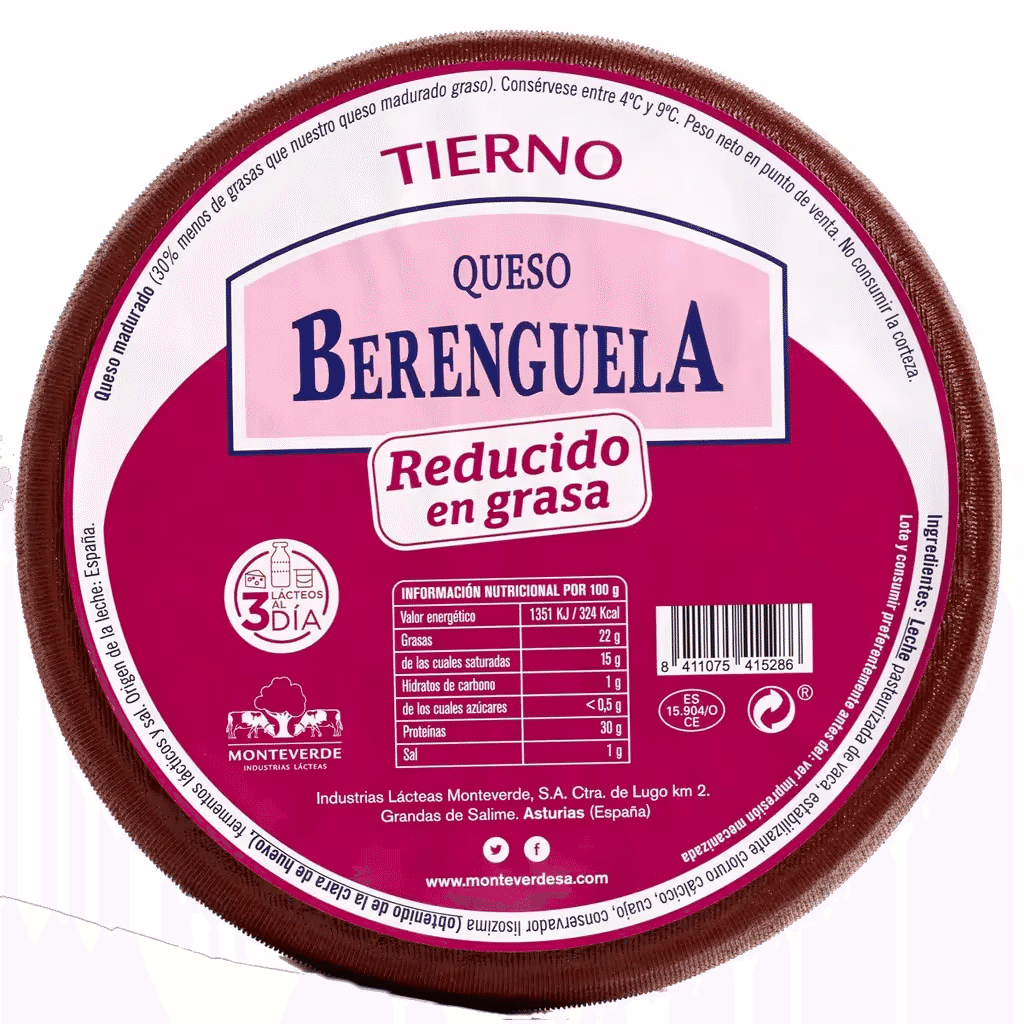 Queijo Dietético sem Glúten - QUESO BERENGUELA