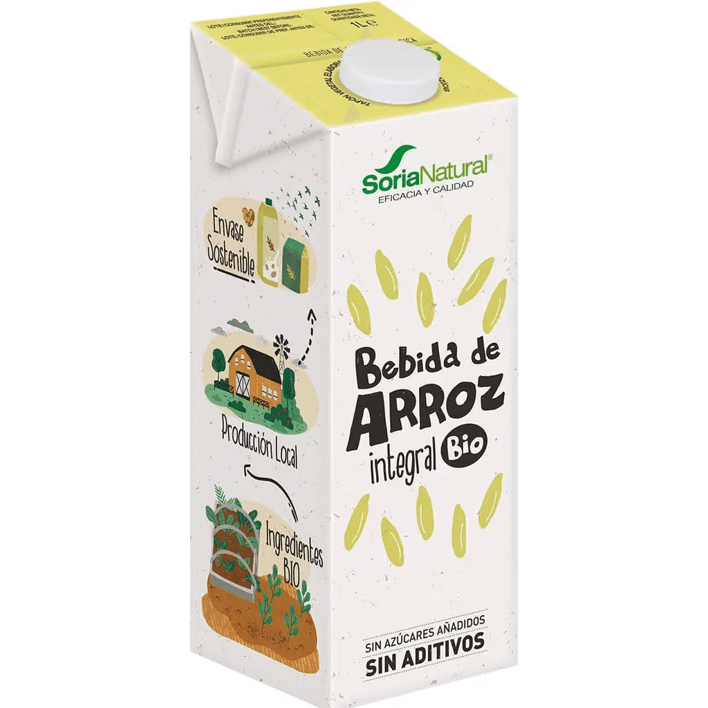 Bebida de Arroz W3-6 Biológica 1 L - SORIA NATURAL