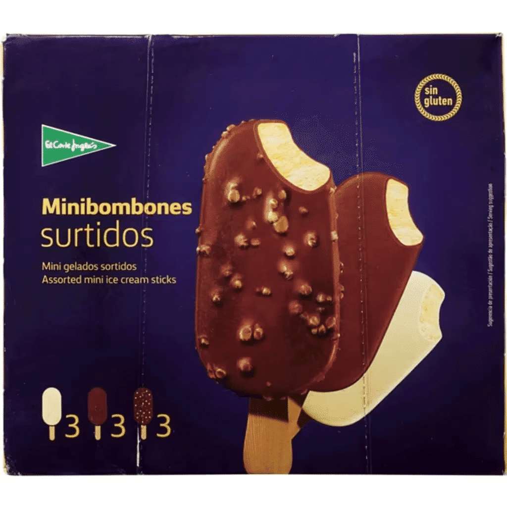 Mini Gelados Sortidos sem Glúten Pack 9 embalagem 450 ml - EL CORTE INGLÉS