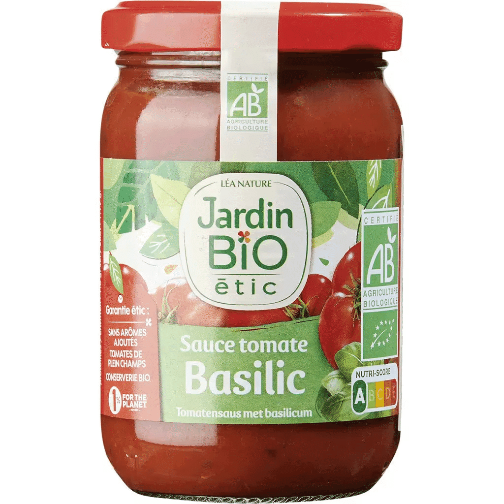 Molho de Tomate com Manjericão Biológico frasco 212 ml - JARDIN BIO