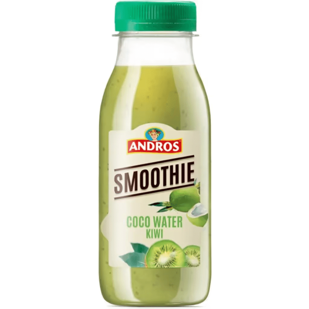 Smoothie de Água de Côco e Kiwi garrafa 250 ml - ANDROS