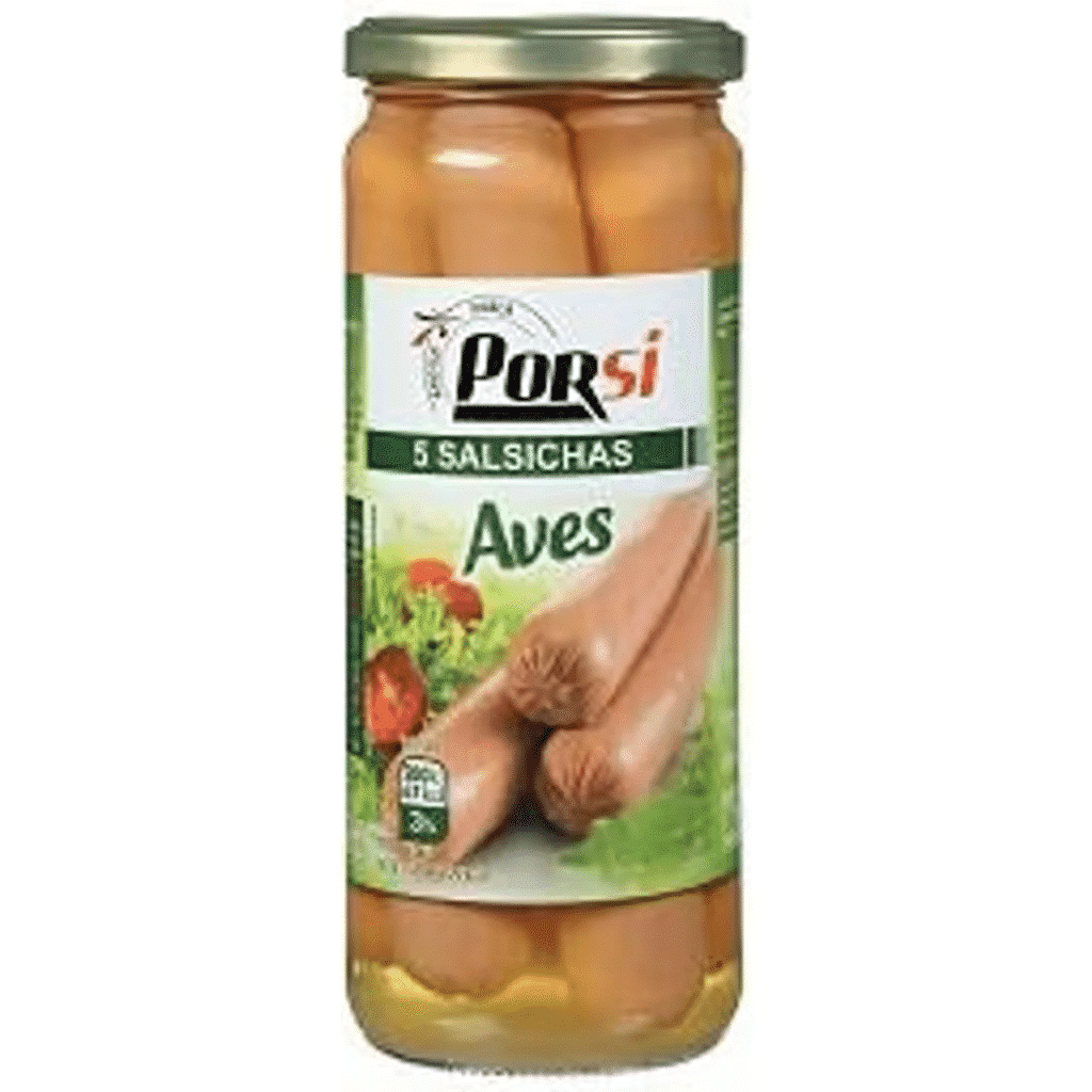 Salsichas aves, em frasco - PORSI