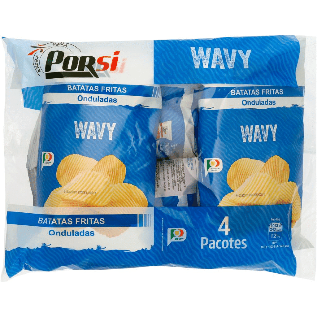 Batata frita ondulada wavy - PORSI