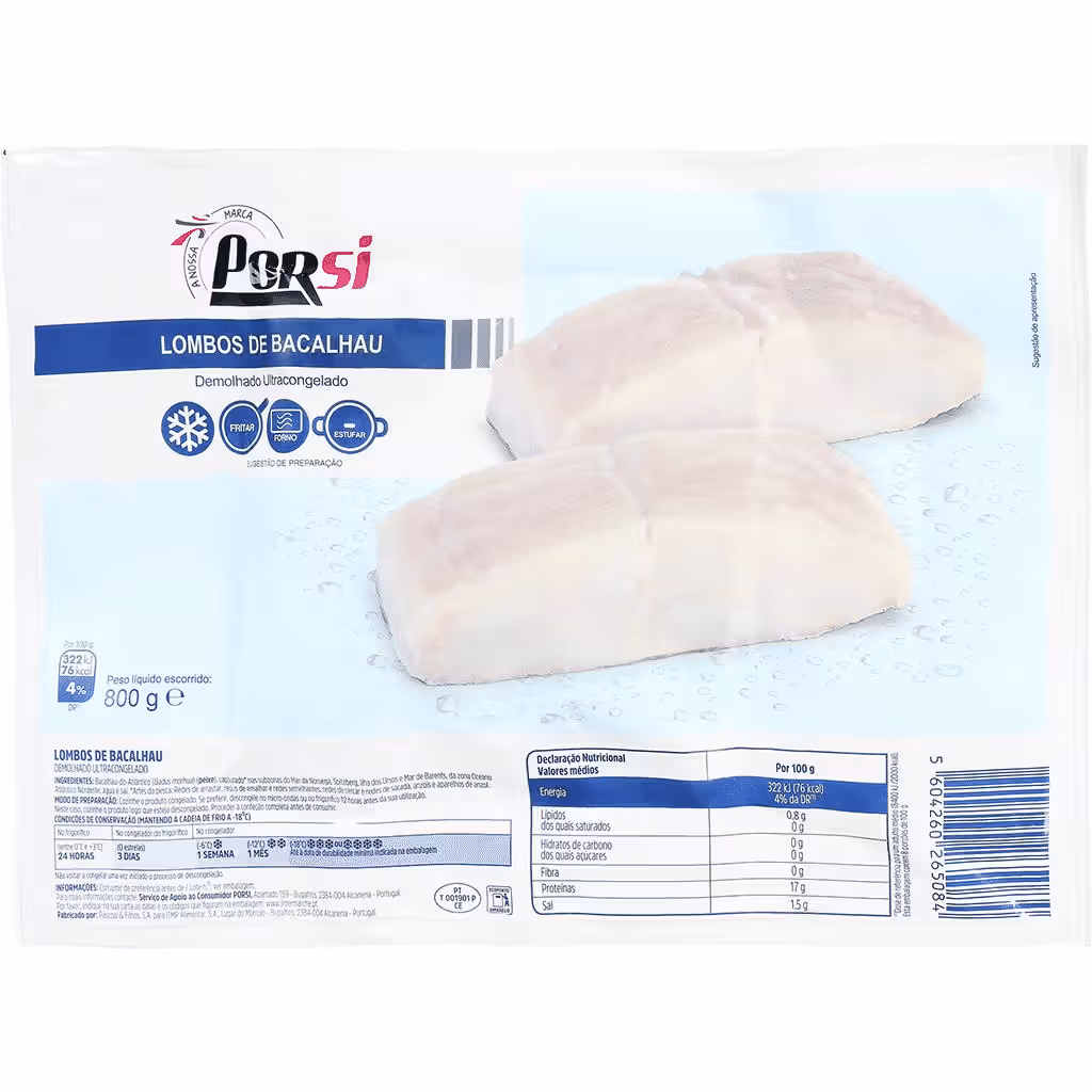 Bacalhau em lombos - PORSI