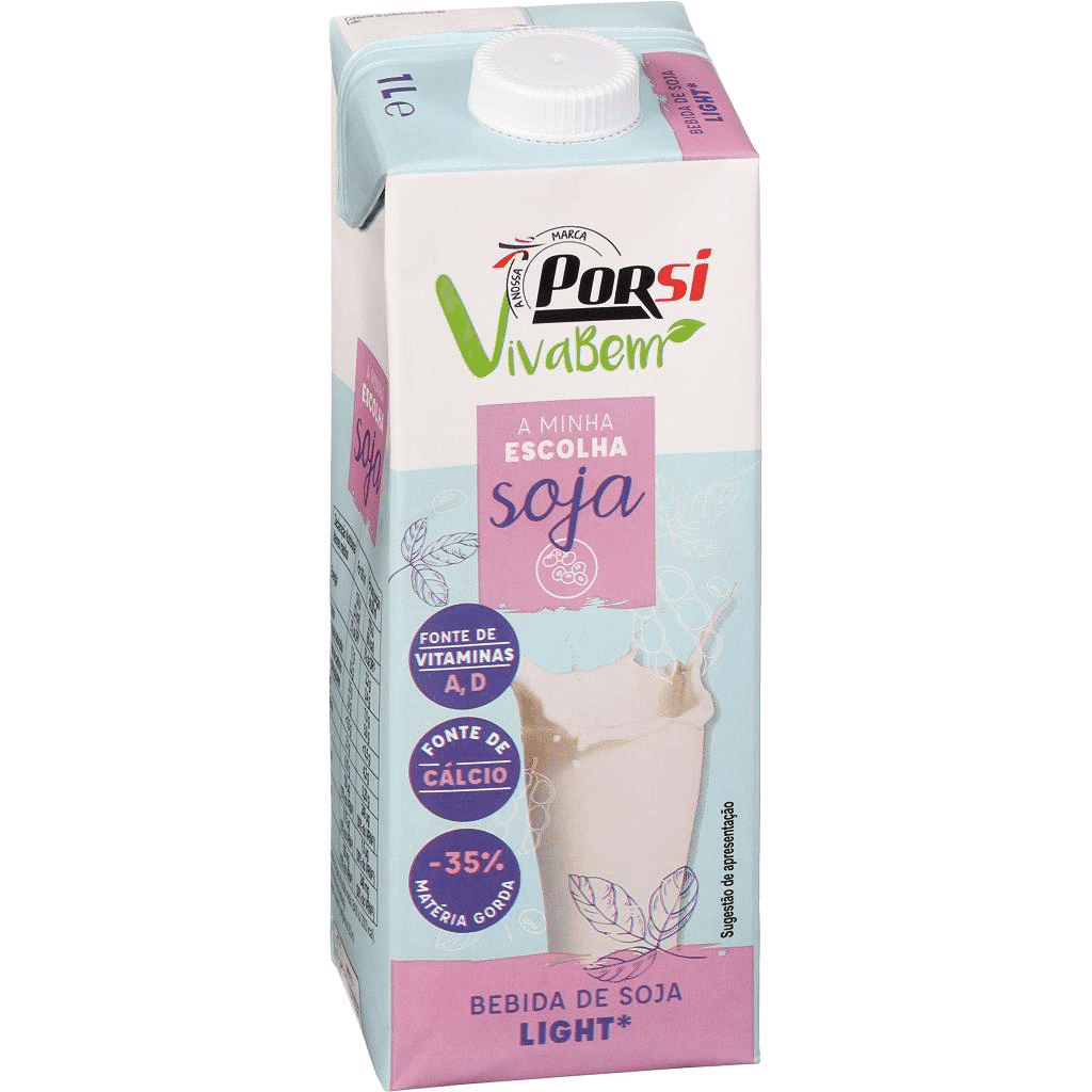 Bebida soja light - PORSI VIVA BEM
