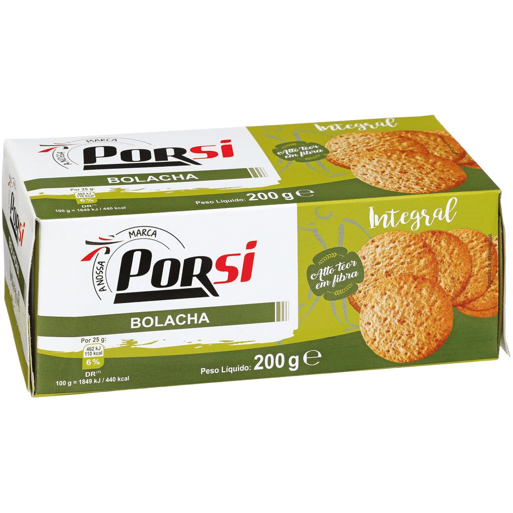 Bolachas integrais - PORSI