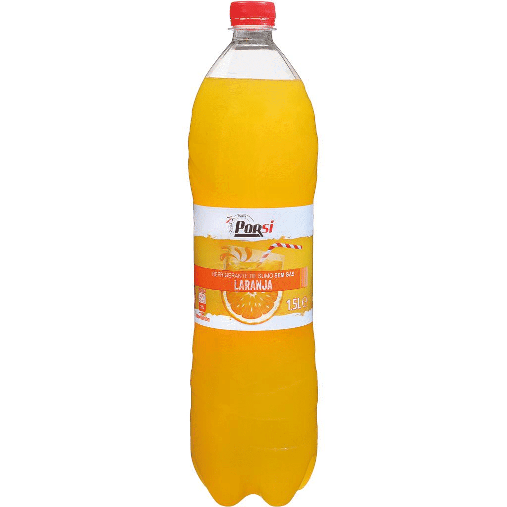 Refrigerante sem gás, laranja - PORSI