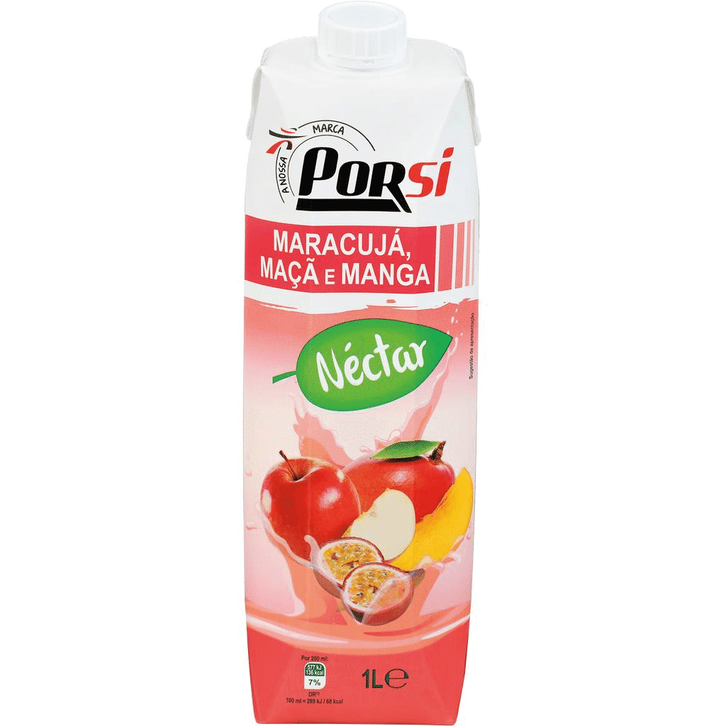 Néctar de maracujá, maçã e manga - PORSI