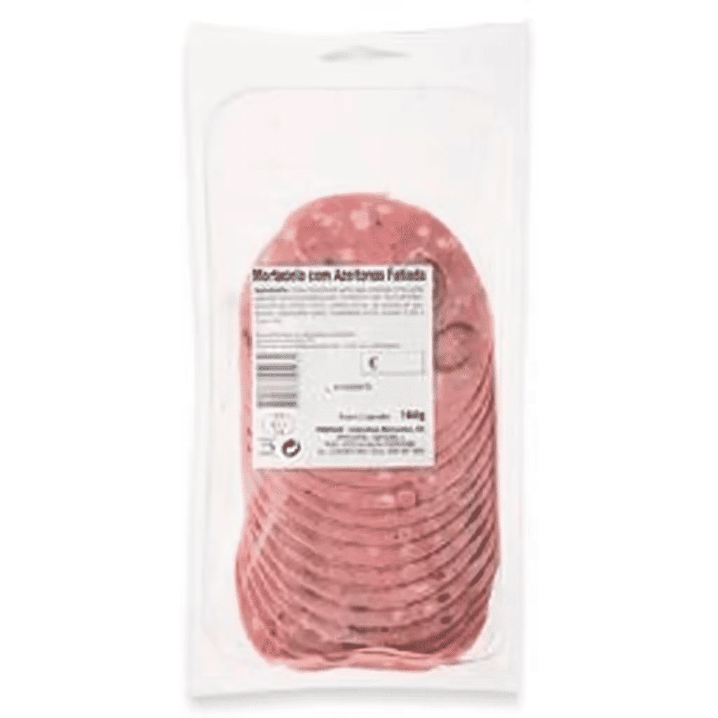 Mortadela com azeitonas em fatias - PRODUTO SELECIONADO