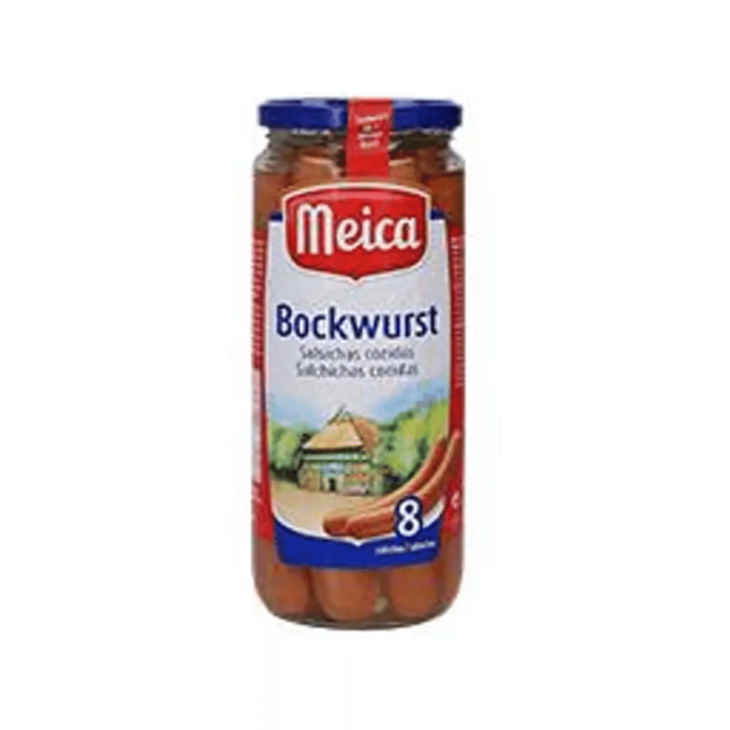 Salsichas bockwurst em frasco, 8 un - MEICA