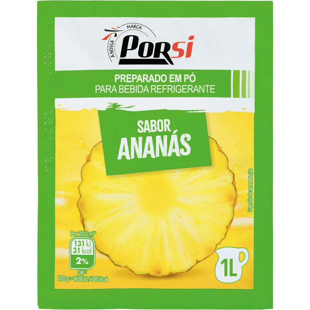 Refresco em pó de ananás - PORSI