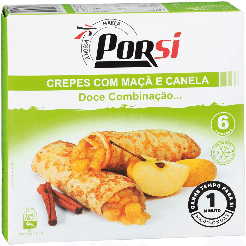 Crepe maçã e canela - PORSI