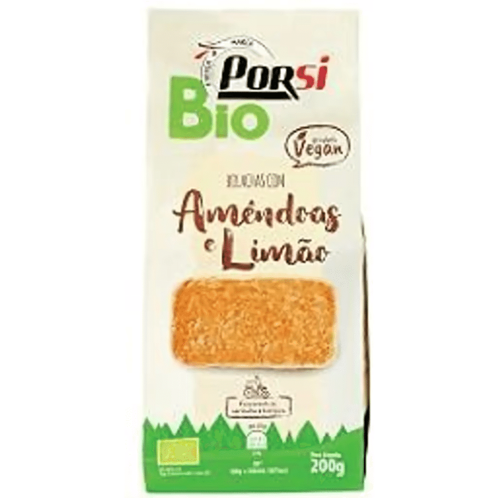 Bolachas com amêndoas e limão - PORSI BIO
