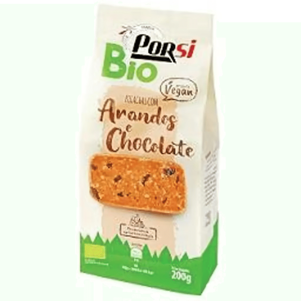 Bolachas com arandos e chocolate - PORSI BIO