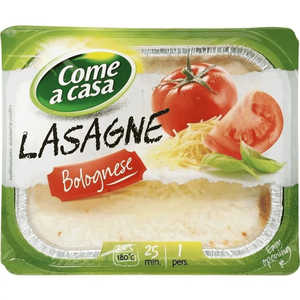 Lasanha Bolonhesa embalagem 400 g - COME A CASA