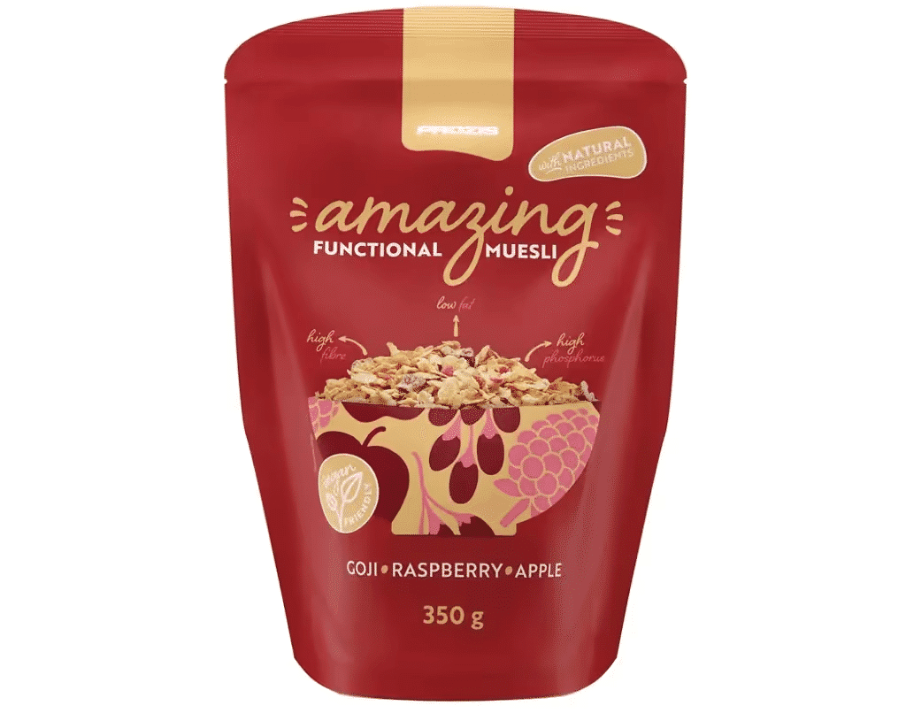 Muesli Funcional Goji Framb. Maçã 350G - PROZIS