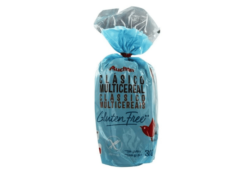 Pão Forma Multicereais Sem Glúten 300g - AUCHAN