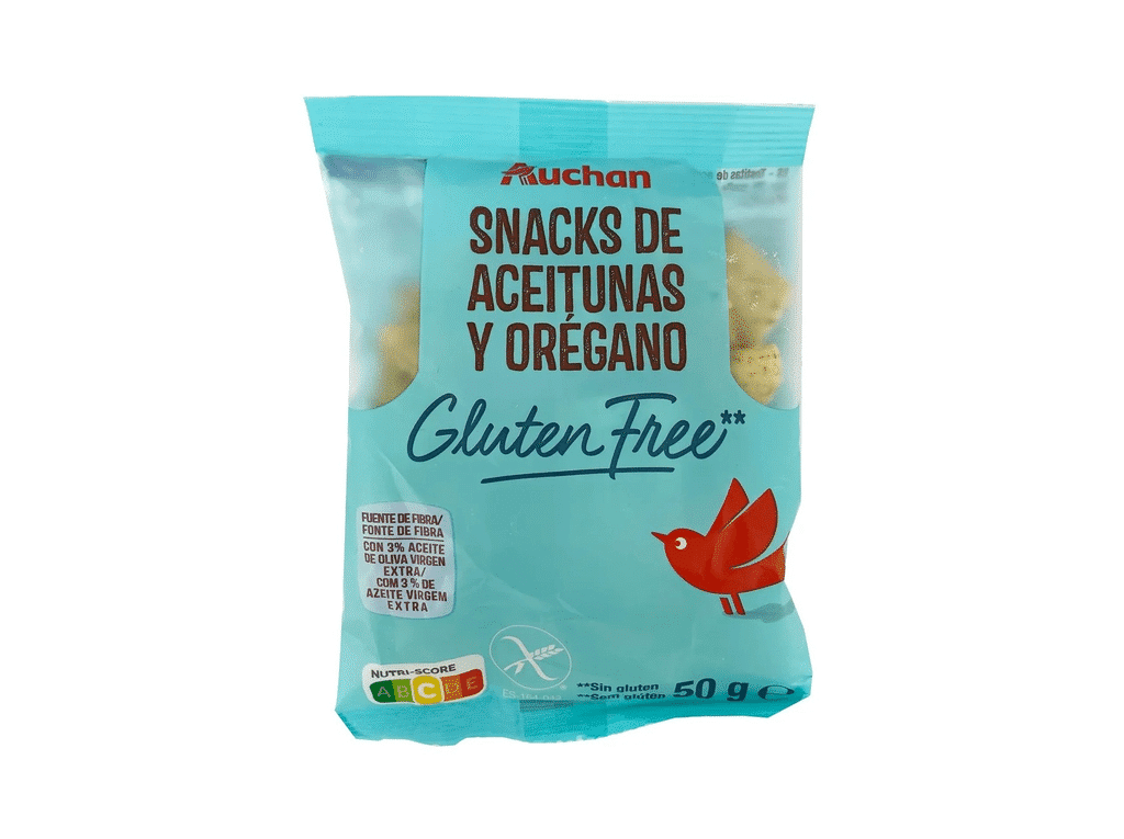Tostas Azeitonas Com Orégãos Sem Glúten 50g - AUCHAN