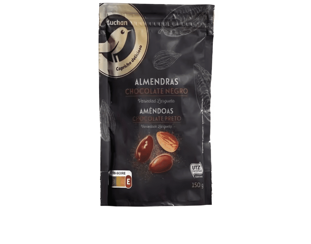 Amêndoas Largueta Chocolate Preto 150 G - AUCHAN GOURMET