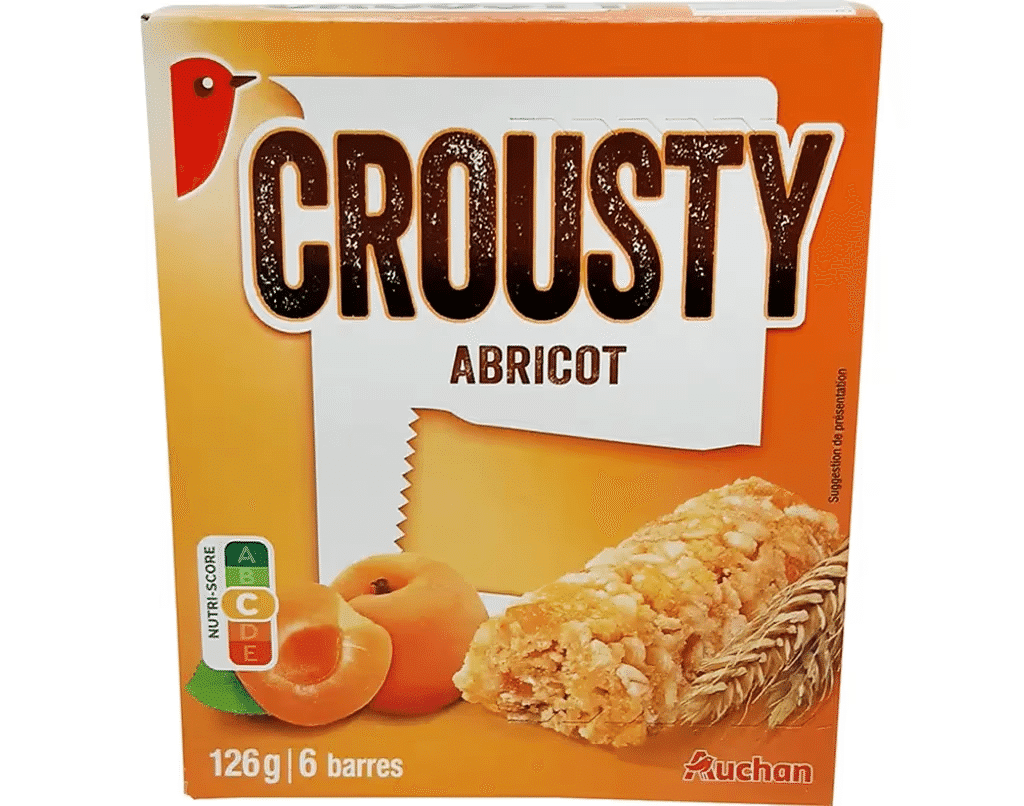 Barras Crousty Cereais Alperce 126g 6un - AUCHAN