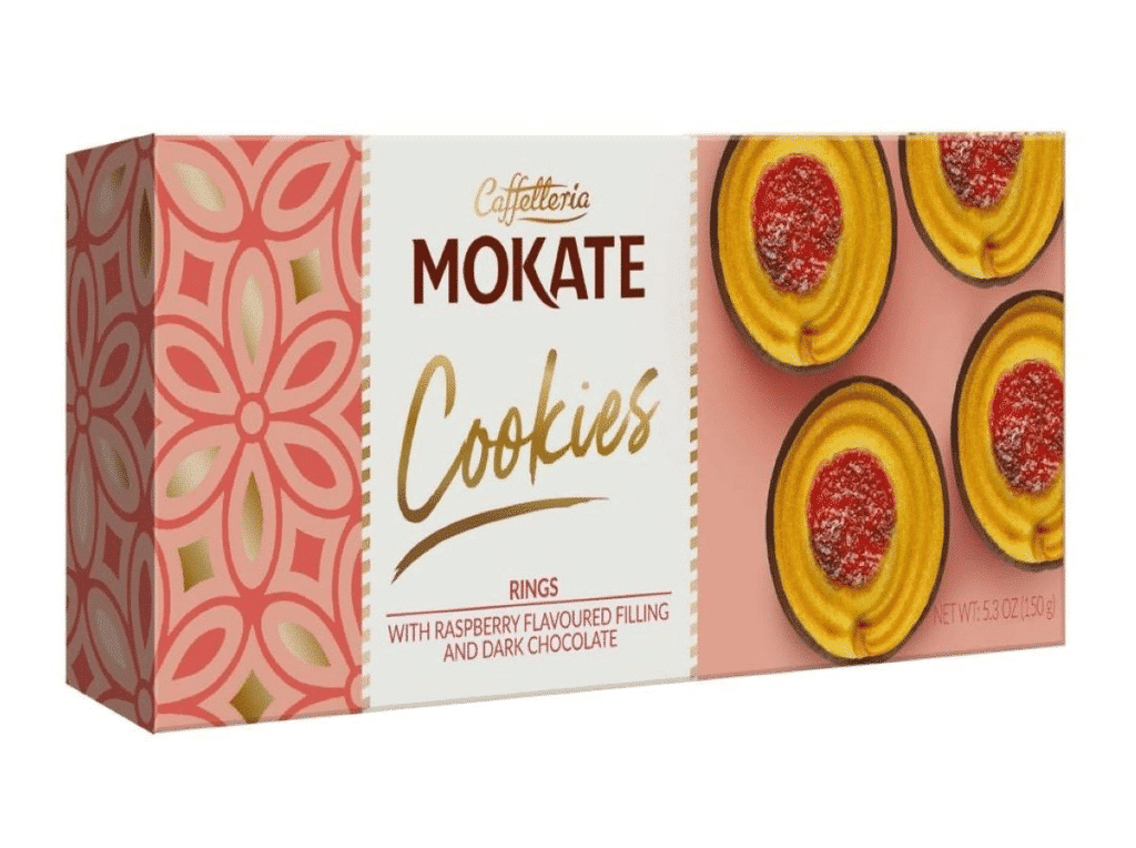 Bolachas Cookies Framboesa Chocolate 150g - MOKATE