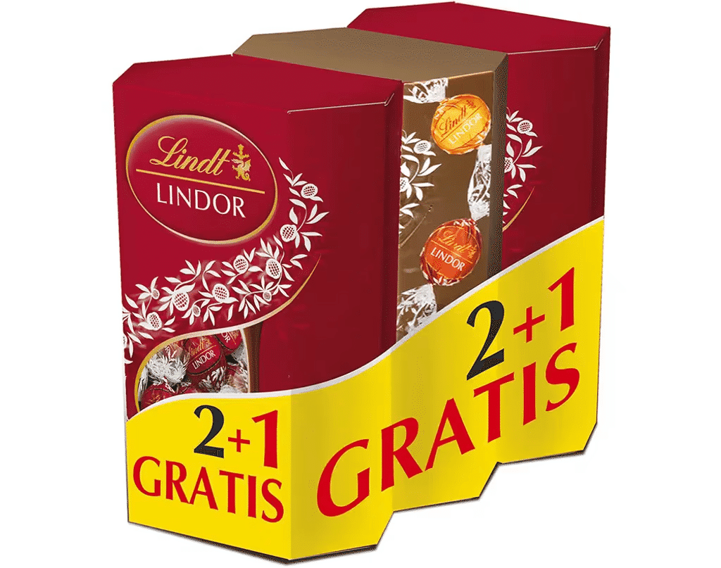 Chocolate Lindor Leite 200g Oferta E 1 Lindor Sortido 200g - LINDT