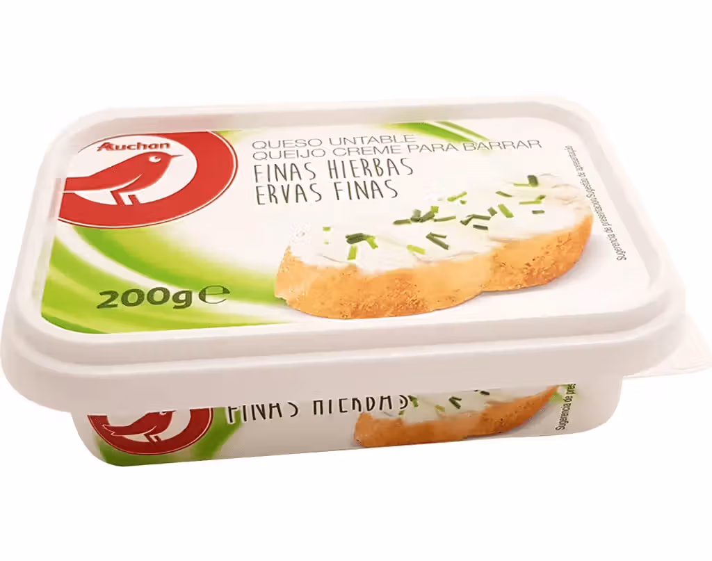 Queijo Creme Para Barrar Com Ervas Finas 200g - AUCHAN