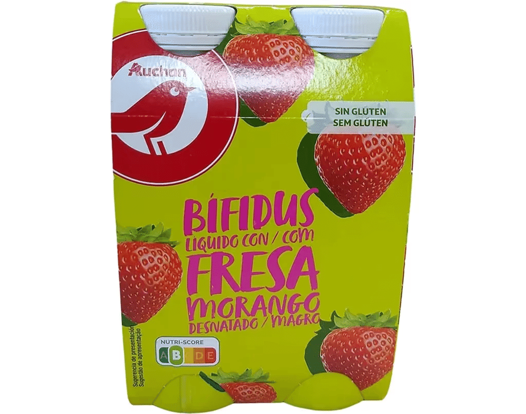 Bífidus Líquido Magro Morango 4X170g - AUCHAN