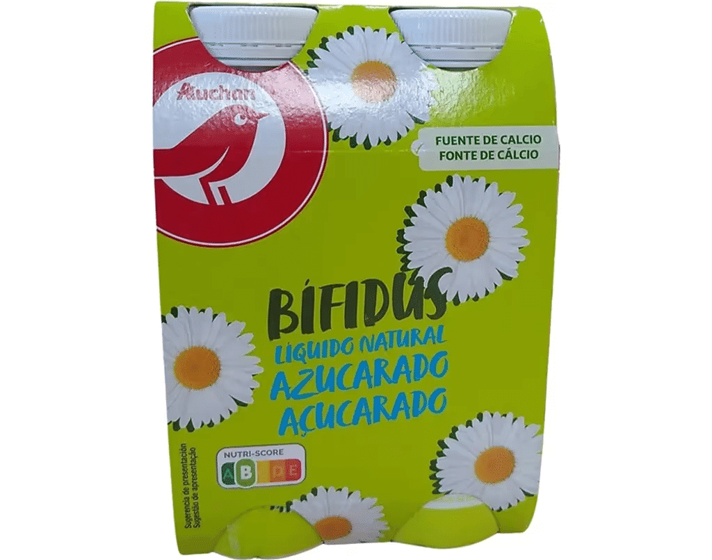 Bífidus Líquido Natural Açucarado 4X170g - AUCHAN