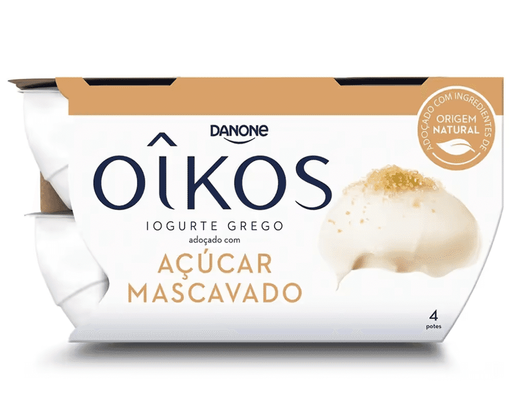Iogurte Grego C / Açucar Mascavado 4X110g - OIKOS DANONE