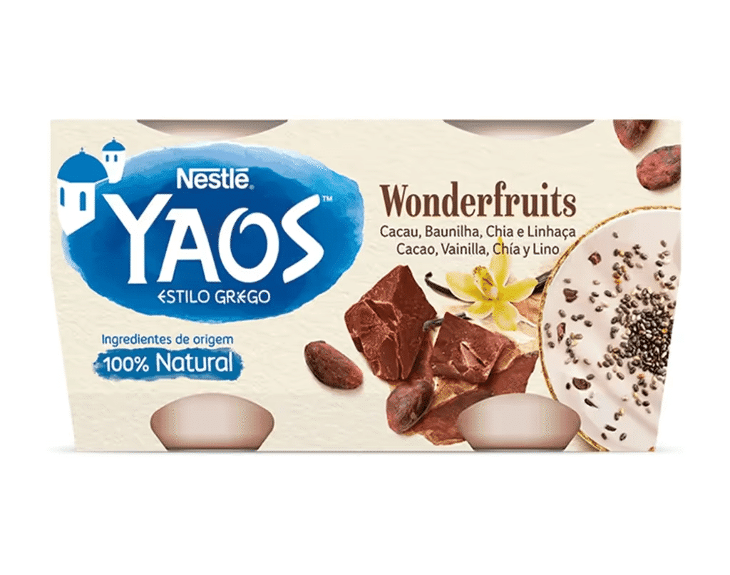Iogurte Grego Cacau-Baunilha 4X110g - YAOS