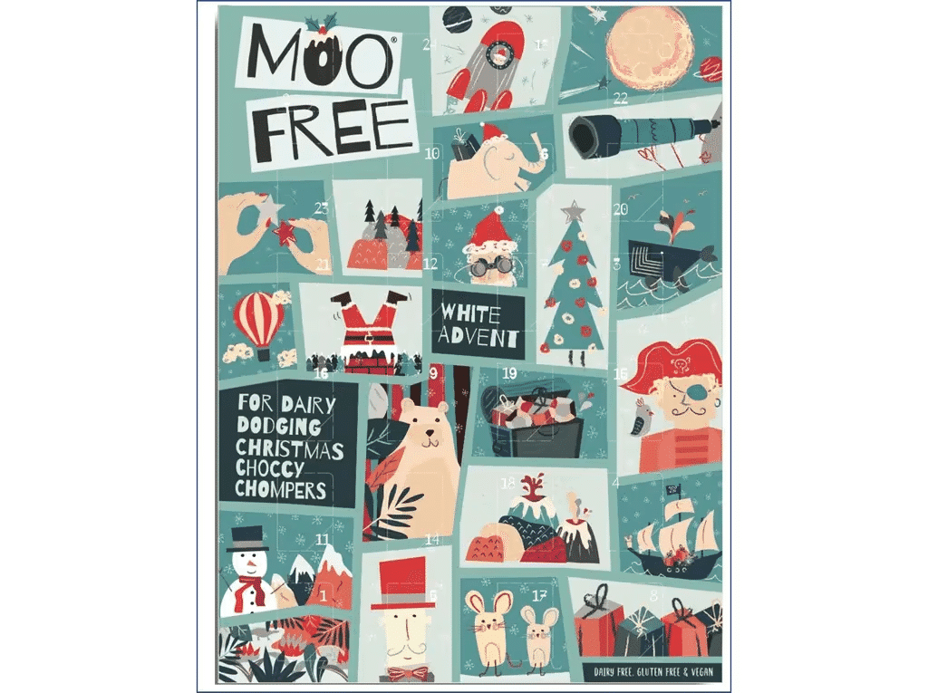 Calendário Advento Chocolate Branco Vegan 70g - MOO FREE