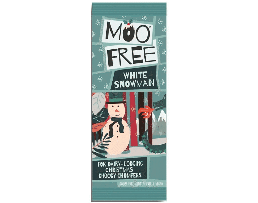 Chocolate Branco Boneco De Neve Vegan 32G - MOO FREE