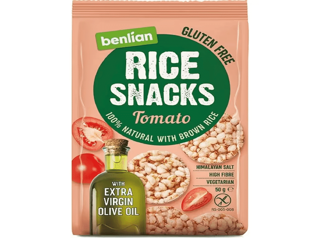 Bolachas Benlian Mini Arroz Tomate 50g - BENLÍAN