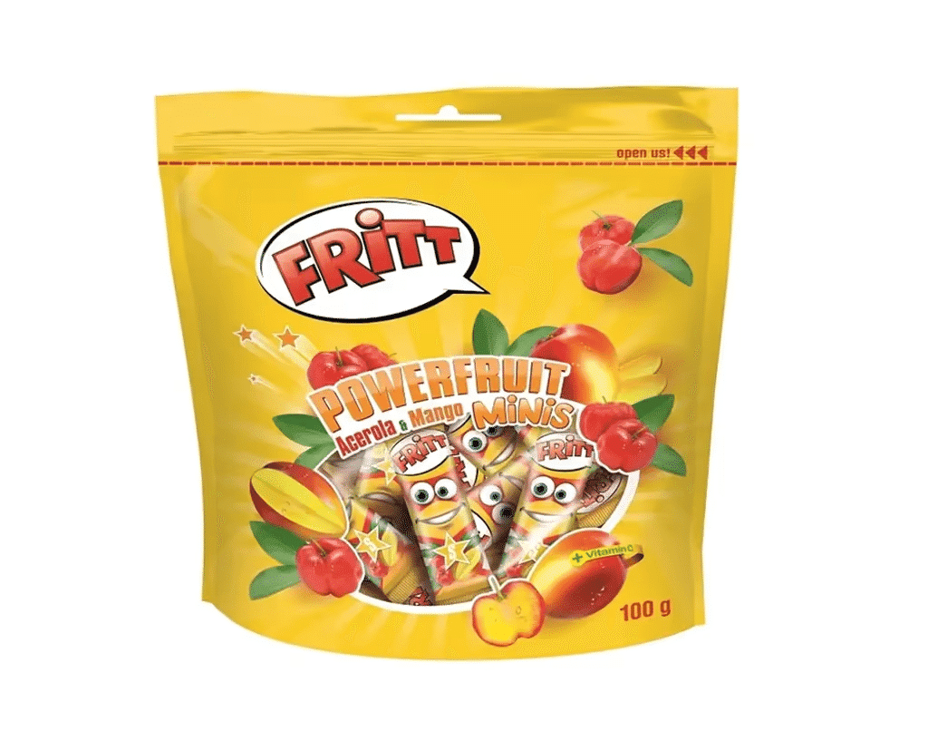 Caramelos De Fruta Acerola E Manga 100G - FRITT
